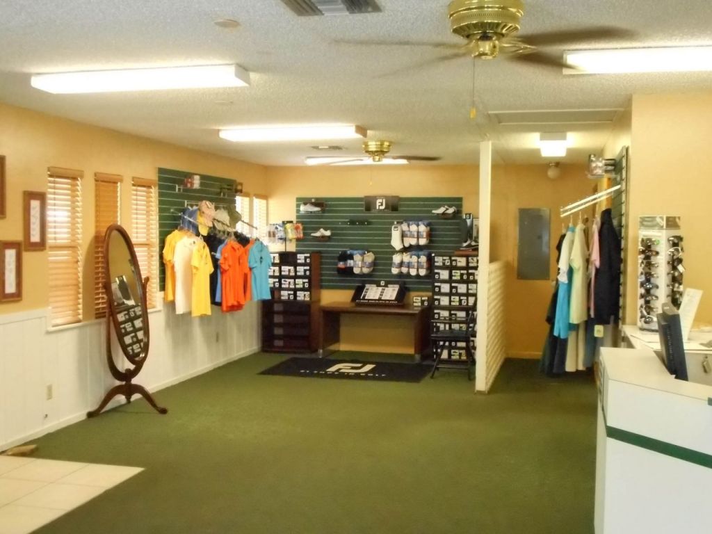 view inside the proshop